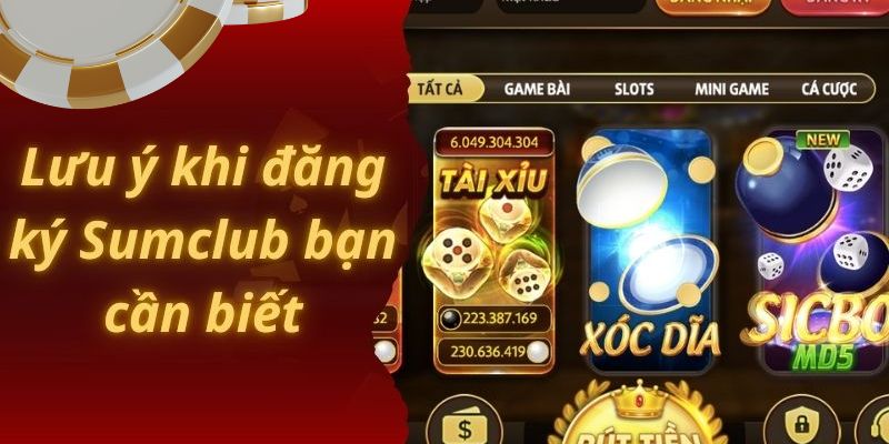 Một số lưu ý quan trọng